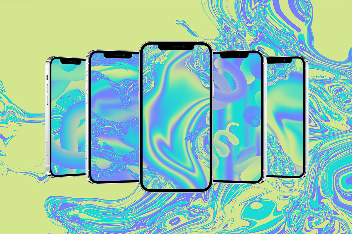 Lime Acid Gradients & Objects, a Texture Graphic by Julie&Taily (Photo 3 of 21)