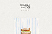 Breakfast Food PNG Images, a Decorative Illustration by whiteheartdesign (Thumbnail 16 of 17)