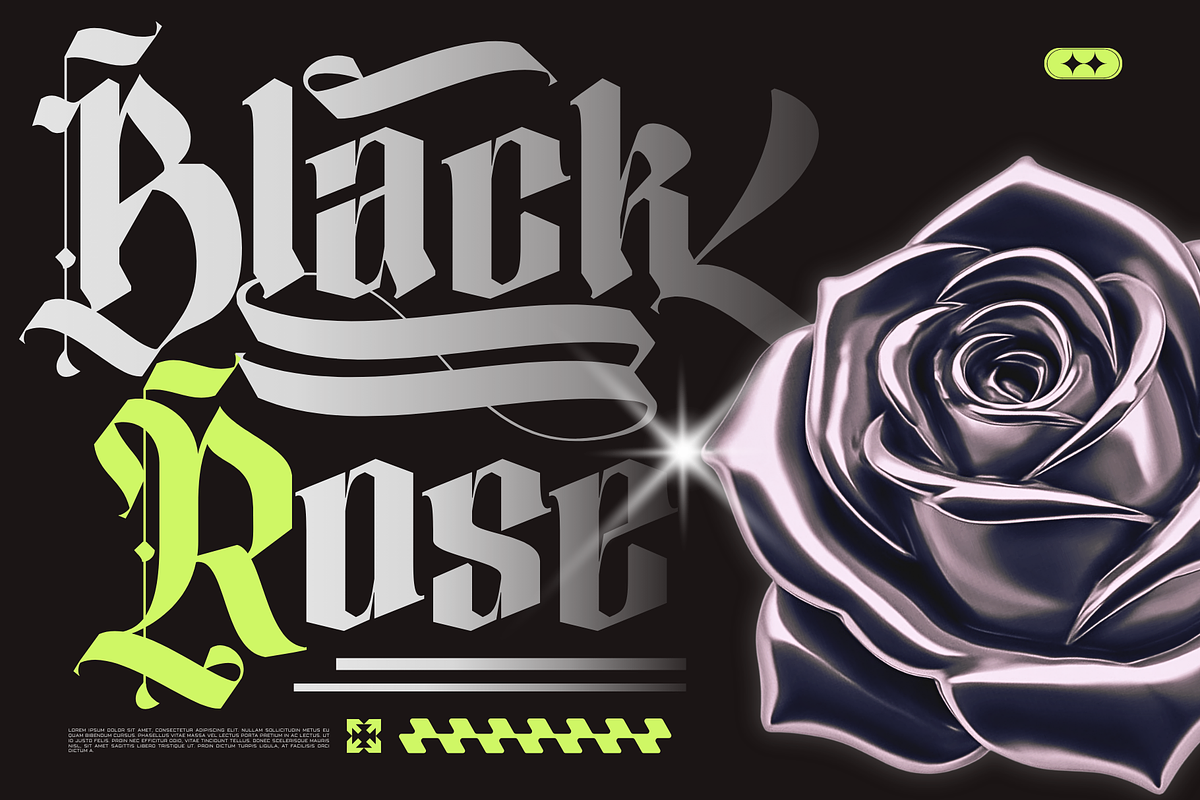 Blime Blackletter - Logo Font, a Blackletter Font by Nirmana Visual (Photo 11 of 11)