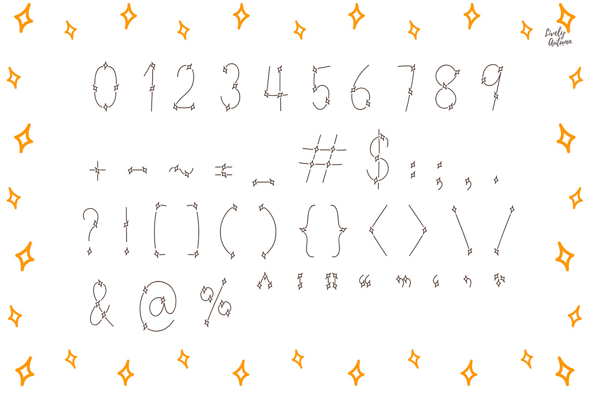 Sparkle Dream | Decorative Font, a Handwritten Font by LivelyAutumn11.11 (Photo 3 of 5)