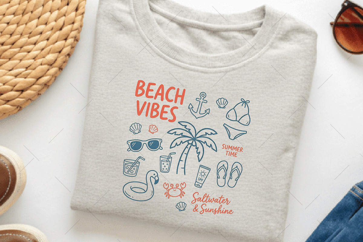 Funny Summer Beach Crab PNG, an Illustration by OK Design (Photo 2 of 5)
