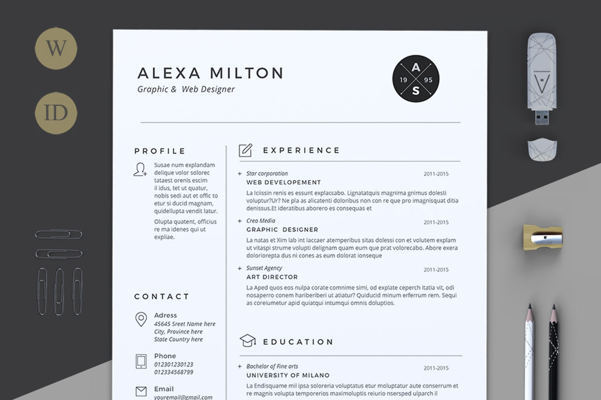 2 Pages Resume, a Resume Template by Estartshop (Photo 2 of 4)