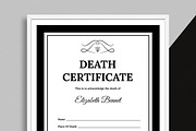 Death Certificate Template, a Stationery Template by MightyDesign (Thumbnail 2 of 7)