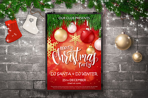 Christmas Posters with Lettering