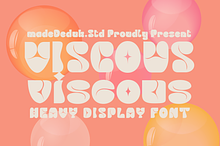Viscous Heavy Display Font