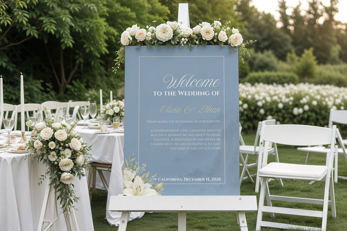 Dusty Blue Wedding Website, a Landing Page Template by Everyday Perfection (Photo 9 of 12)