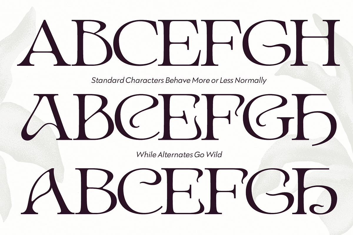 Ark - Psychedelic Art Nouveau Serif, a Serif Font by Fenotype (Photo 5 of 13)