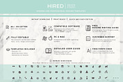 Marketing Resume CV for Word & Pages, a Resume Template by HIRED Design Studio (Thumbnail 9 of 11)