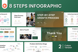 8 Steps infographic PowerPoint, a Presentation Template by Antstheme