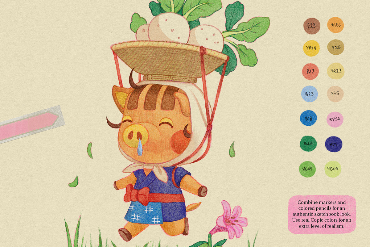 Sketchbook Set – Procreate Brushes, a Brush Add-On by Sadie Lew (Photo 3 of 10)