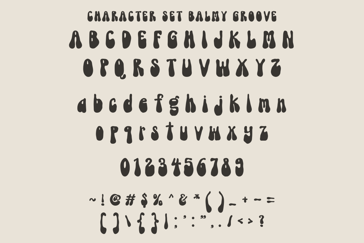 Balmy Groove, a Font by SaktiAvellin (Photo 3 of 8)