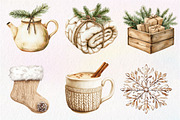 Neutral Christmas Clipart Bundle, an Illustration by Dream Creation (Thumbnail 2 of 7)