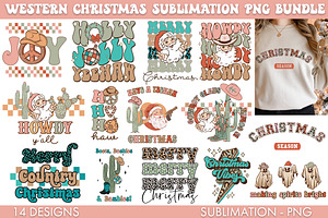 Western Christmas Bundle PNG