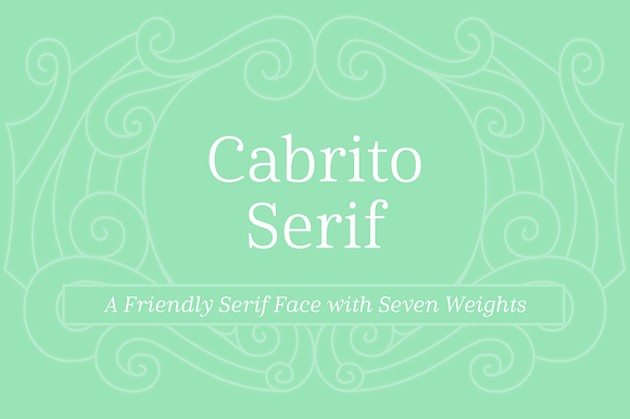 Cabrito Serif preview 2