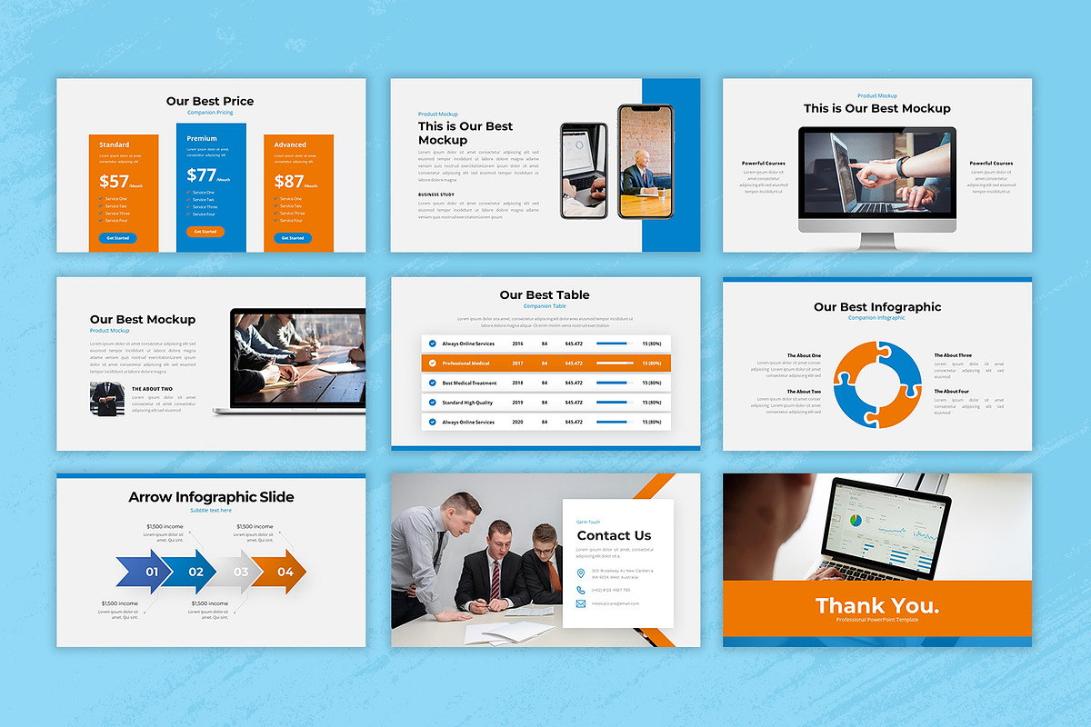 Business Company Google Slides, a Presentation Template by Salamahtype