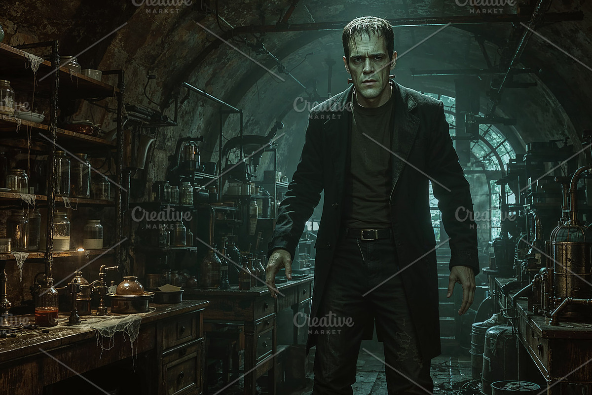 Frankenstein's monster, an Illustration by wavebreak
