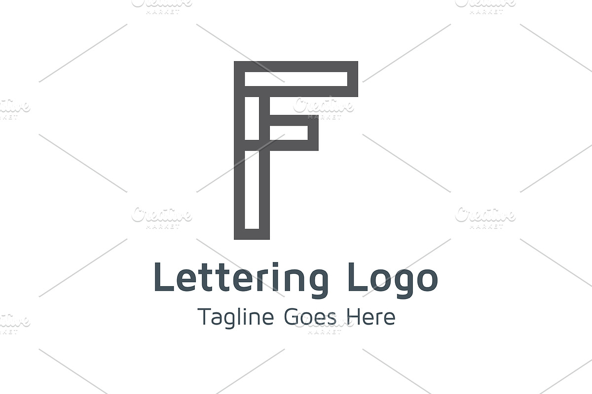 20 Logo Lettering F Template Bundle, a Branding & Logo Template by Acongraphic (Photo 3 of 21)