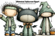 Whimsical Halloween Clipart, an Illustration by DreamArtGraphic (Thumbnail 1 of 5)
