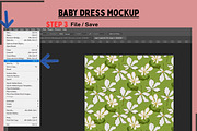 Baby Girl Dress Mockup, a Shirt Mockup by Nora Gad (Thumbnail 4 of 15)