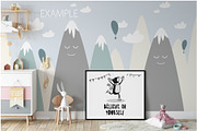 Kids Frames & Wall Mockup Bundle - 5, a Print Template by Yuri-U (Thumbnail 5 of 32)
