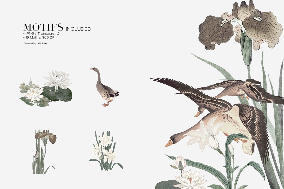 Lotus Serenity Vintage Patterns, a Pattern Graphic by LEAFure (Photo 8 of 11)