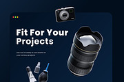 Camera & Photography 3D Icons, an Object 3D Model by Azam Creative (Thumbnail 4 of 5)