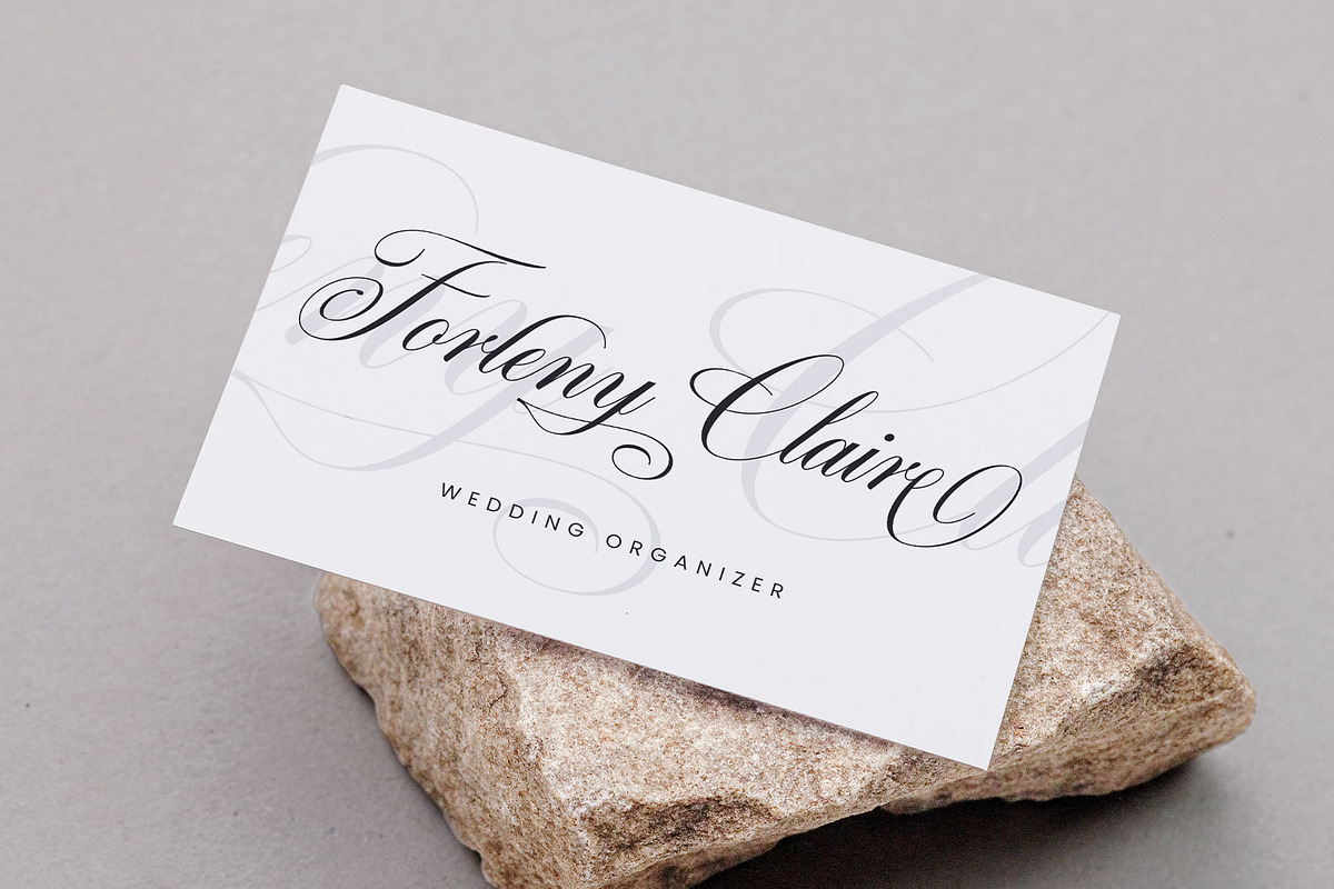 Quadrian - Elegant Script, a Script Font by Arterfak Project (Photo 12 of 13)
