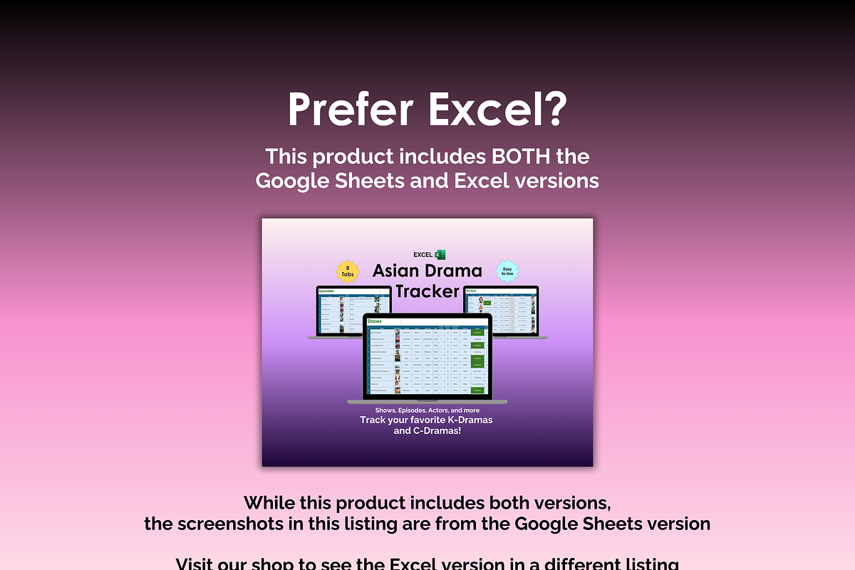 Asian Drama Tracker - Google Sheets, an App Template by Ardent Workshop (Photo 8 of 8)