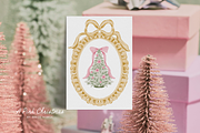 Watercolor pink christmas whimsy set, an Object Graphic by Grace Noboa Illustrations (Thumbnail 4 of 12)
