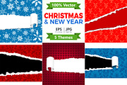 Christmas and New Year Backgrounds, a Decorative Illustration by TAlex (Thumbnail 1 of 6)