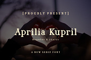 Aprilia Kupril Serif Font, a Serif Font by Bayuktx (Thumbnail 1 of 4)