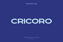 Cricoro - Modern Display Typeface