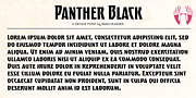 Panther Black, a Font by Device (Thumbnail 1 of 5)