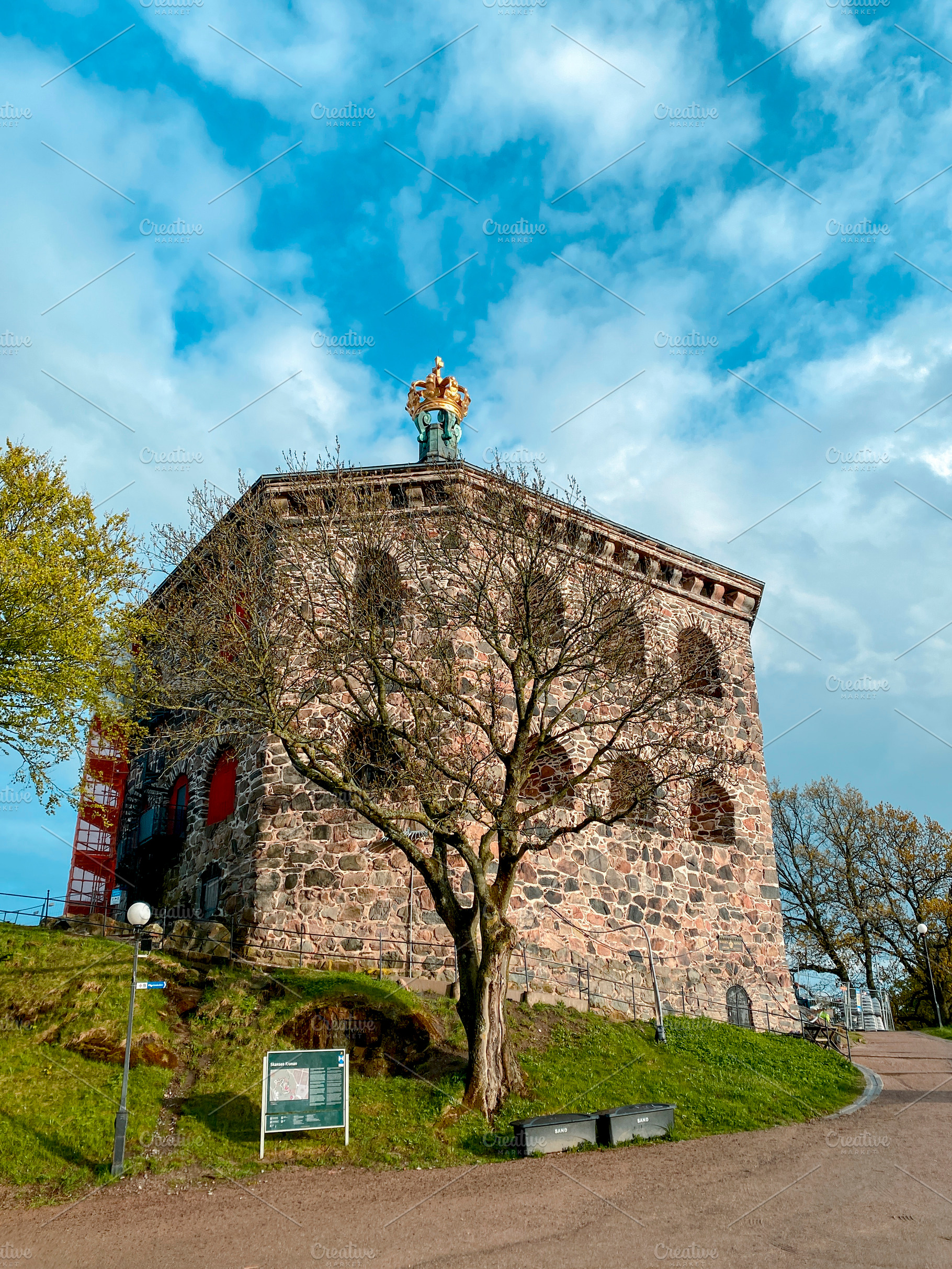 a low angle view of Skansen Kronan in Gothenburg, a Photo by Nito