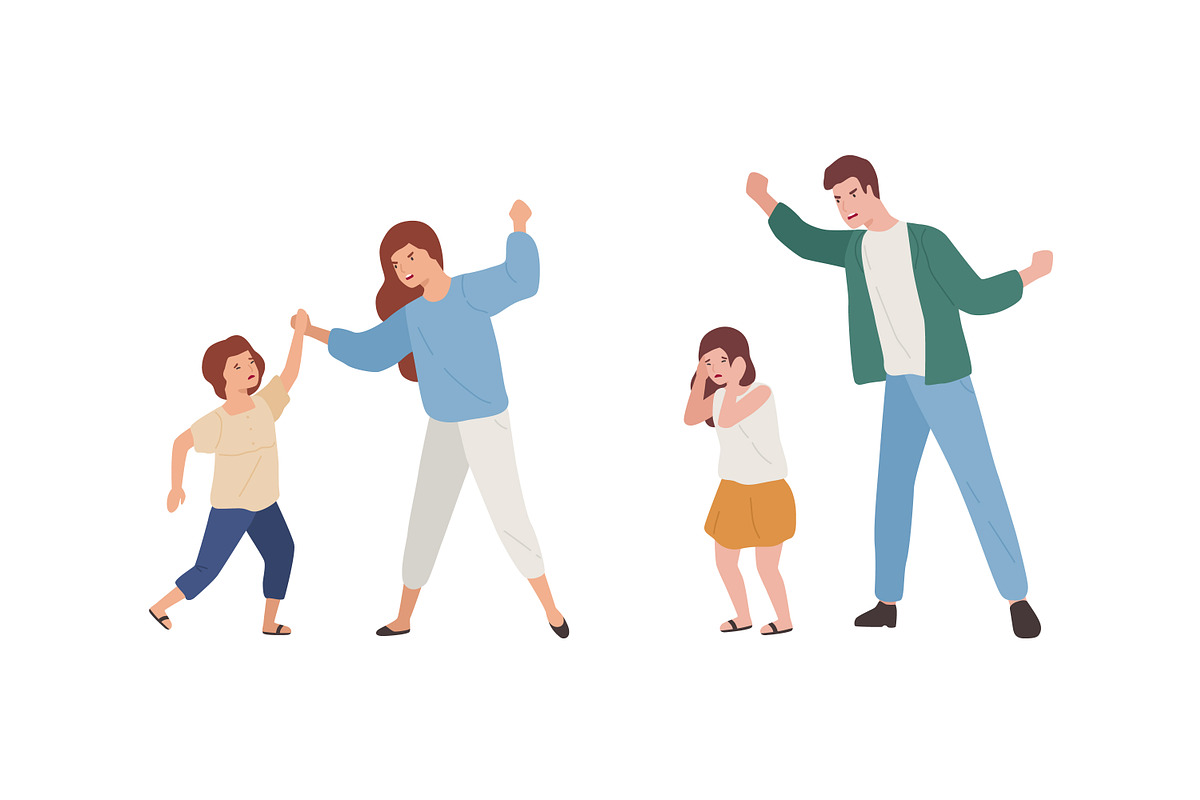 Bad relationships, parents and kids, a Person Illustration by Good Studio (Photo 2 of 4)