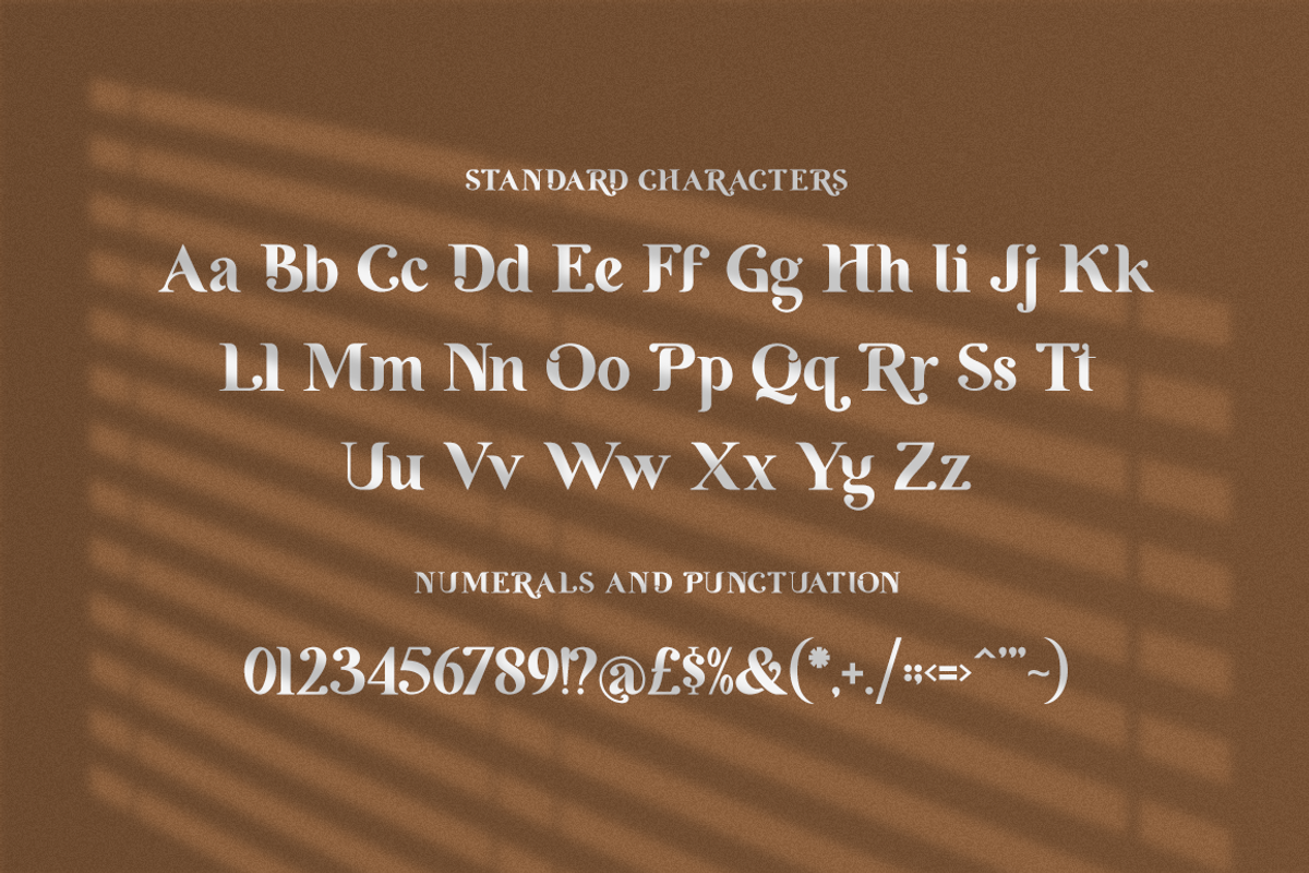 Hugio Modern Display Logo Serif, a Serif Font by RockboyStd (Photo 9 of 12)