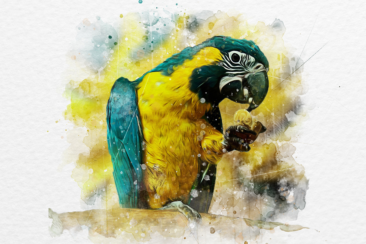 Watercolor Photo Effect, a Layer Style Add-On by dx_vect (Photo 2 of 3)