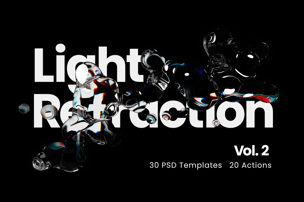 Light Refraction Pack vol.2., a Background Graphic by Inartflow (Photo 1 of 20)