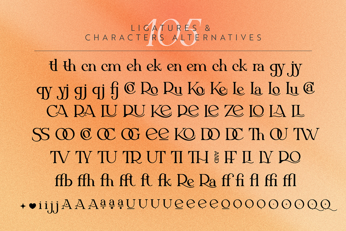 Offtime | Modern Ligature Serif Font, a Serif Font by Kandella's Art (Photo 18 of 23)