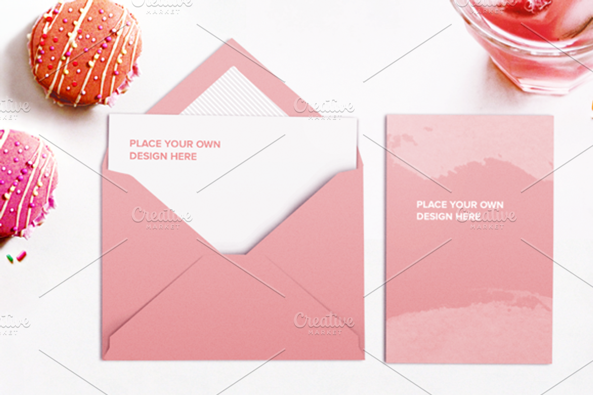 Vol. 1 - 3 Card and Envelope Mockups, a Product Mockup by Moon Starer Studio (Photo 2 of 4)