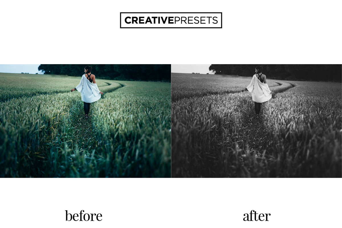 Deep Noir B&W Lightroom Presets preview 4