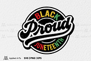 Black Proud Juneteenth SVG, an Object Graphic by Applied Arts (Thumbnail 1 of 4)