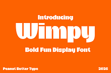 Wimpy Bold Fun Display Font