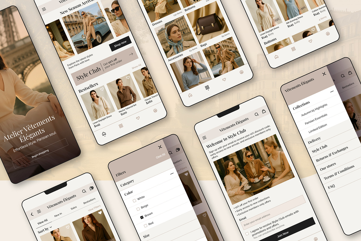 Fashion E-Commerce Mobile App Design, an App Template by SpaceNymph (Photo 3 of 4)