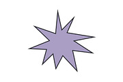 Irregular star shape icons, an Object Graphic by Elena Pimukova (Thumbnail 4 of 16)