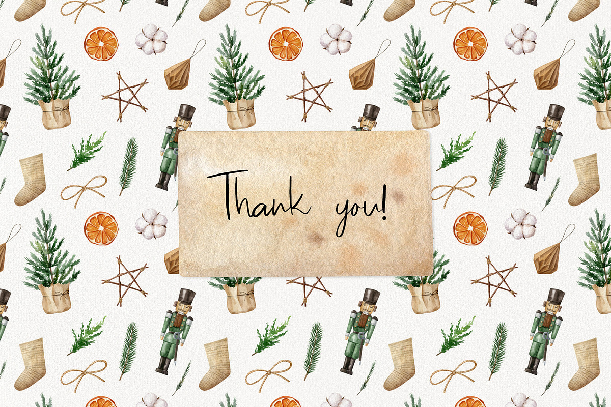 Zero Waste Christmas watercolor set, a Decorative Illustration by Natalia Fedorova (Photo 14 of 14)