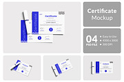 Certificate Mockup, a Packaging Mockup by Hazzpro_Std (Thumbnail 1 of 5)