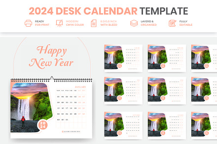 Business Desk Calendar Plan 2024