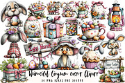 Whimsical Gingham Easter Clipart, an Illustration by OK Design (Thumbnail 1 of 4)