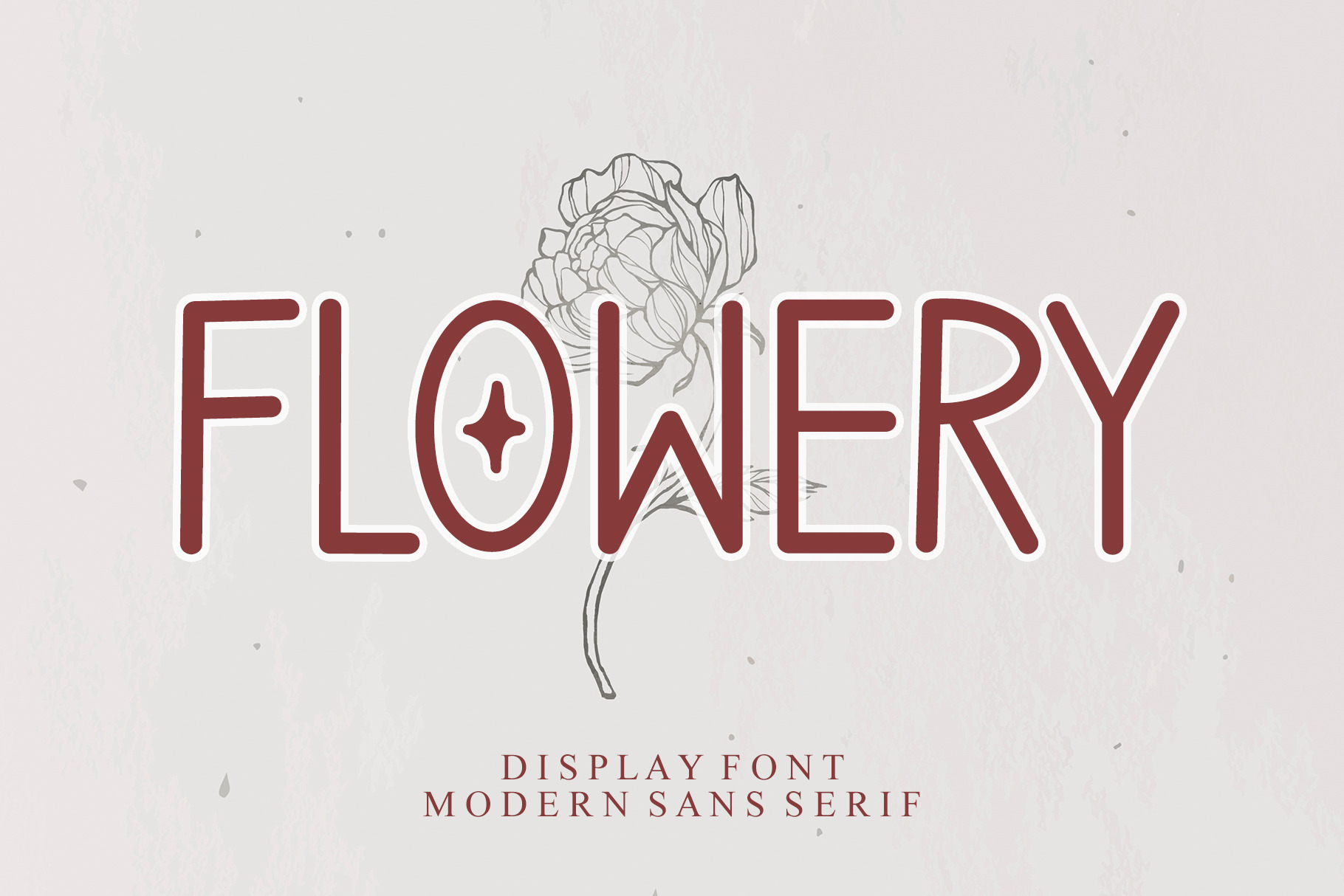 FLOWERY - Modern Sans Serif Font | Creative Market FLOWERY, a Sans Serif Font by Letterafa Studio